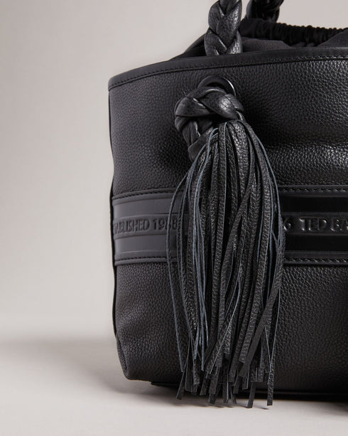 SAFFYA-Bags-Branded Tassel Detail Mini Tote- Ted Baker Romania